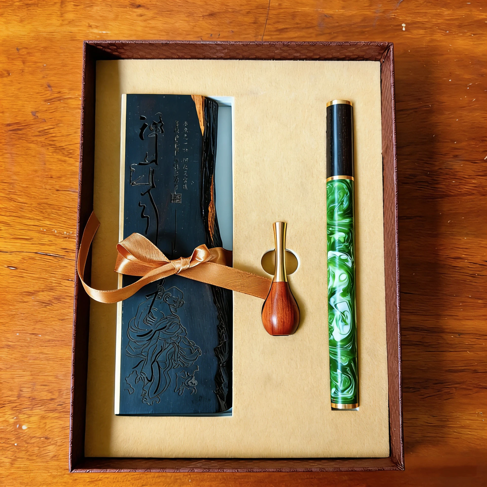 国风黑酸枝个性檀香镂空线香礼品盒三件套