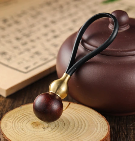 酸枝吉祥葫芦钥匙扣